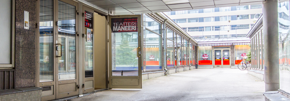Teatteri Maneerin sisäänkäynti, Maariankatu 1, Turku.